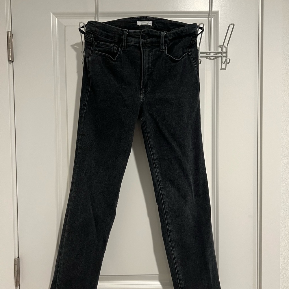 Good American Vintage Black Straight Leg Jeans